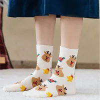 4 Pairs/Lot Children Girls Socks Christmas Socks For Kids Cotton 3-14 Years Comfortable Toddler Leg Warmers Boys Long Socks 3