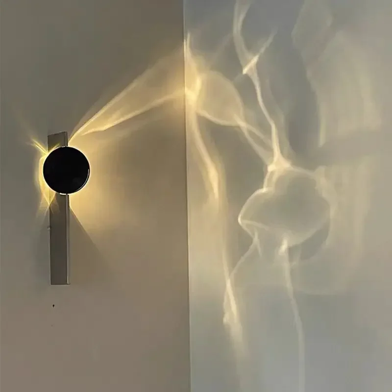 Creative Wall Light Chrome 3000K LED Stainless Steel Science Fiction Lamp For Bedroom Parlor Stairs Aisle Sconce led light led wall lamp wall light