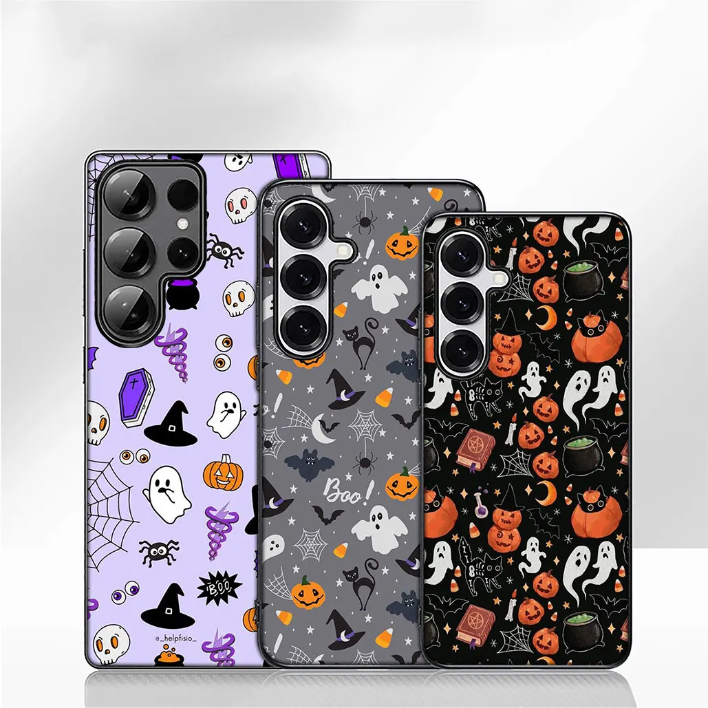 Little Ghost with Halloween Pumpkin Phone Cover