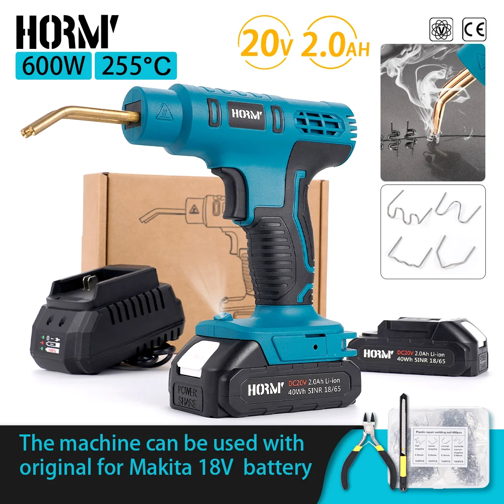 

Hormy Electric Welding Machine Heat Gun Hot Stapler Welding Machine Bumper Soldering Iron Staples Bumper Repair Car Tools Kit