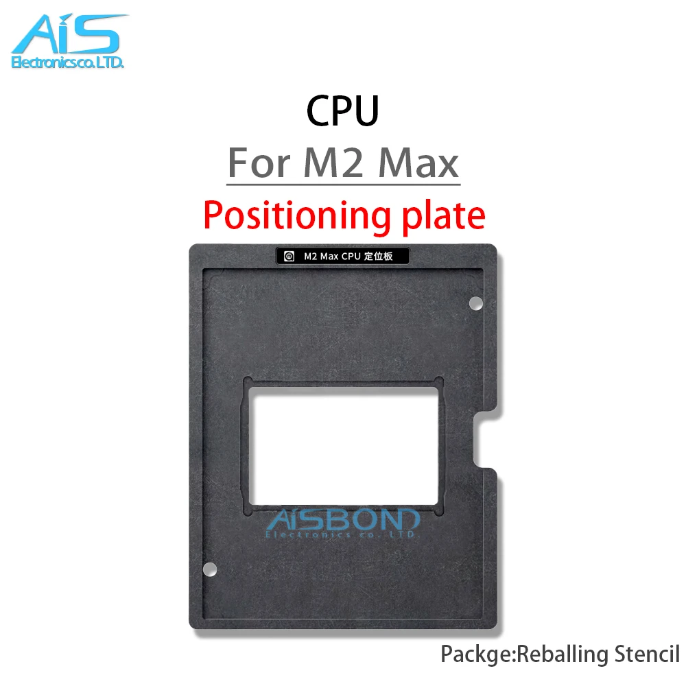 Amaoe MAC BGA 리볼링 스텐실, 맥북 M2 Max M2Max T = 0.20mm 칩 포지셔닝 플레이트, 공장 주석 그물 스틸 메쉬