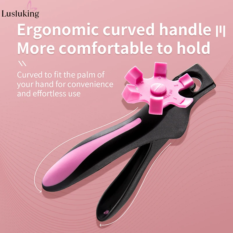 U-shaped French False Nail Scissors Acrylic Nail Clipper Adjustable Nail Tip Cutter Trimmer Manicure with Sizer Precise Cutting 3