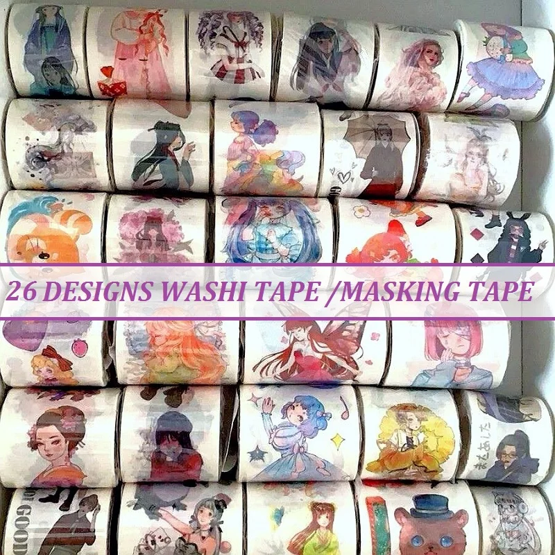 Japanese Crane Washi Tape Sticker Masking Tape Scrapbooking Planner DIY Crafts 