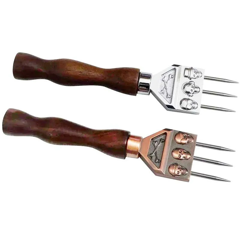 Three-Prong Skull Ice Pick Stainless Steel Ice Chisel Crushed Barware Bartender Tools Bar Accessories