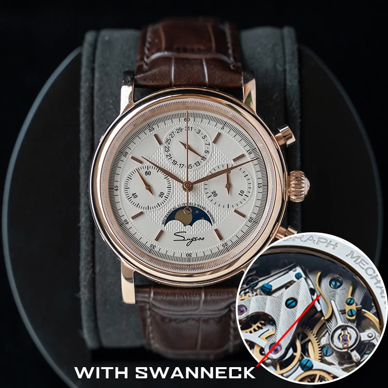 ตัวเลือกสินค้า นาฬิกาผู้ชาย Vintage ฟังก์ชั่น Chronograph พร้อม Moonphase 2023