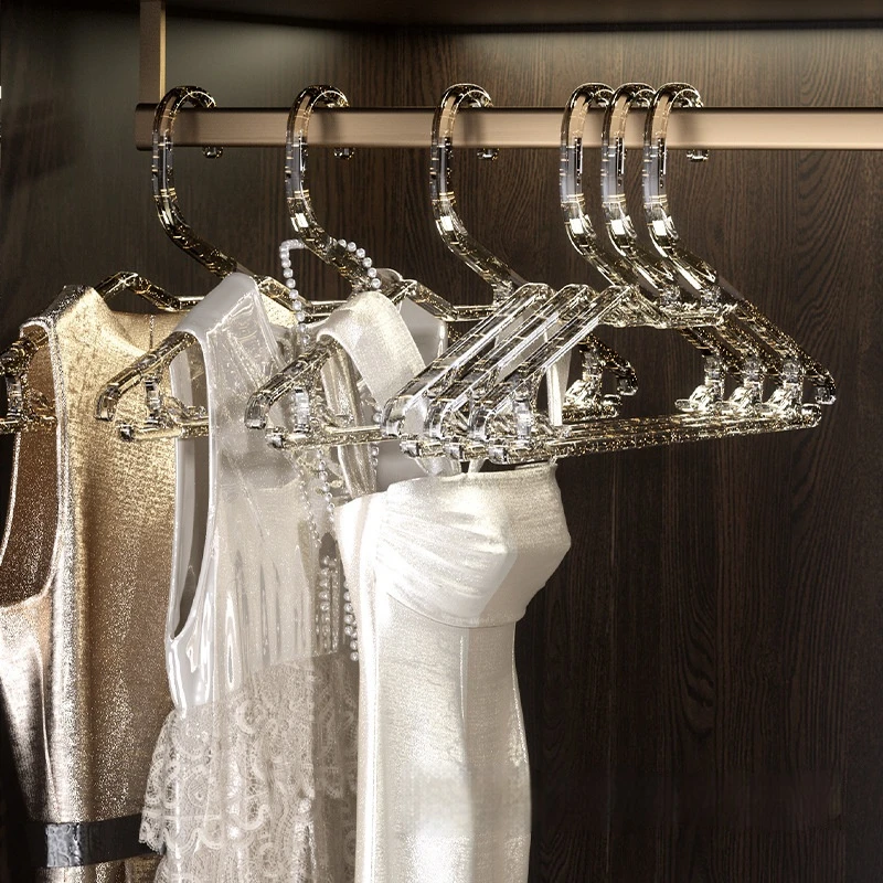 Transparent Coat Racks Anti-shoulder Corner Collar Protection Non-marking Non-slip Household Hanging Clothes