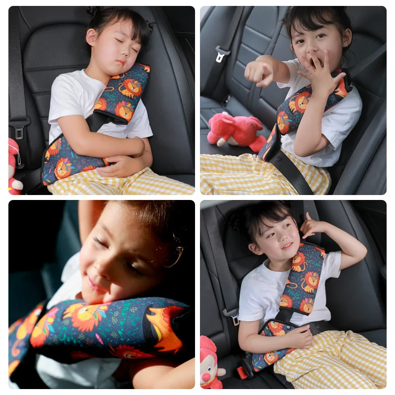 Car Seat Belt Adjustment Holder Seatbelt Padding Cover Anti-Neck Safety Shoulder Positioner Shoulder Pad Kit for Baby Child Kids seat belt covers seat belt positioner seat belt adjuster safety belt shoulder guard car seat belt accessory car accessories