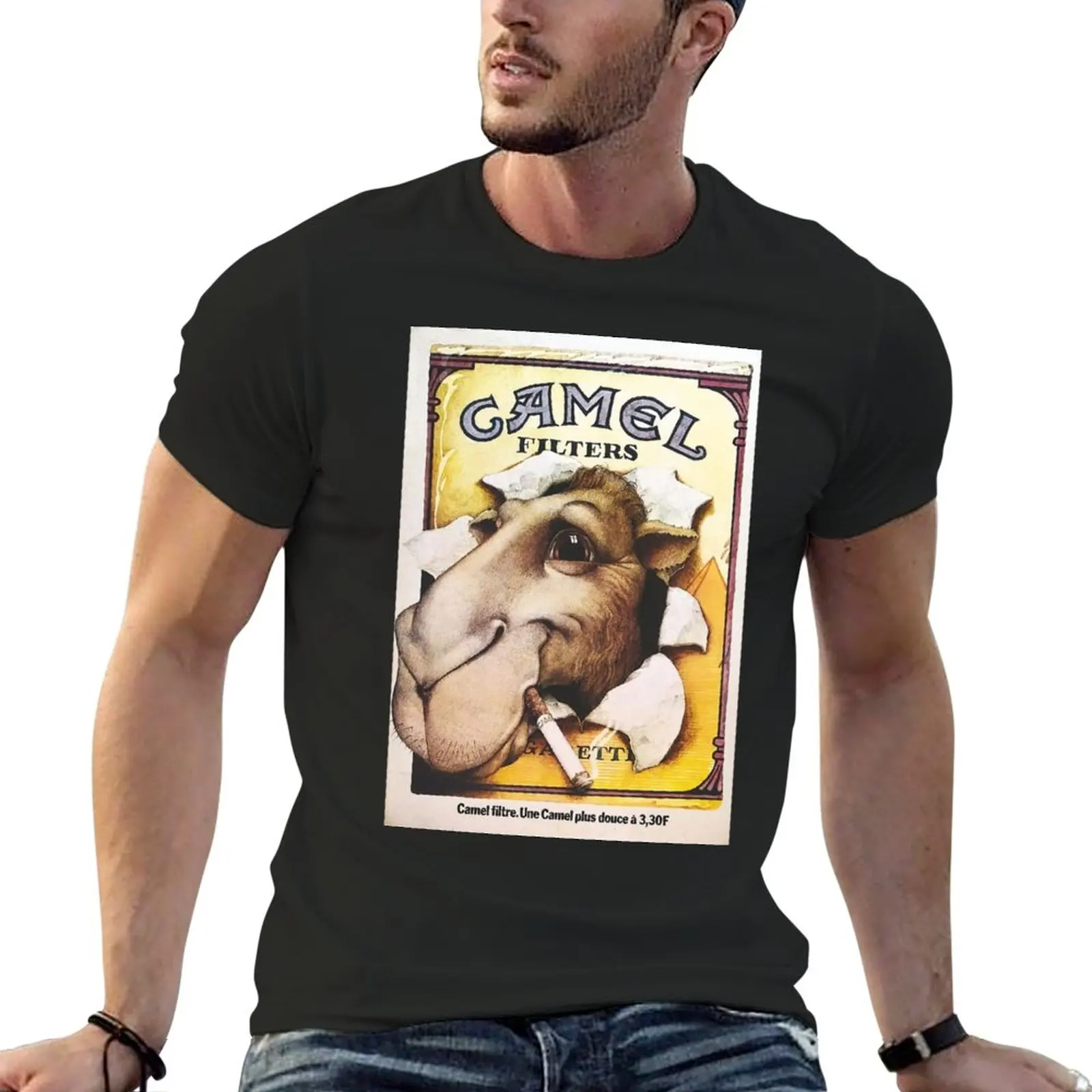 New VINTAGE ADVERTISING CIGARETTE CAMEL FILTER T-Shirt tees T-shirt short vintage clothes mens clothes