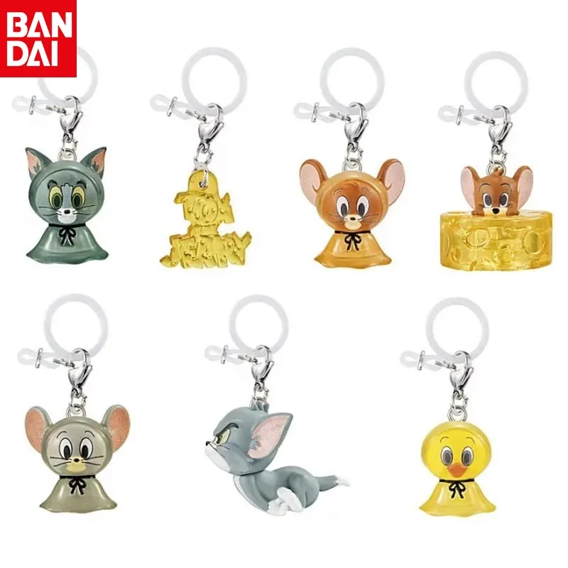 

BANDAI Genuine Cute Cat and Mouse Tom and Jerry Buckle Charm Umbrella Bag Pencil Key Water Cup Pendant Spot Genuine Gift