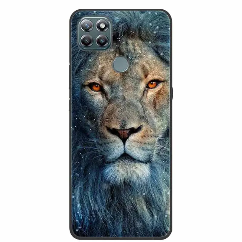 Lenovo K12 Pro Soft Silicone Wolf and Lion TPU Cartoon Phone Case - Lovely Design Protective Cover