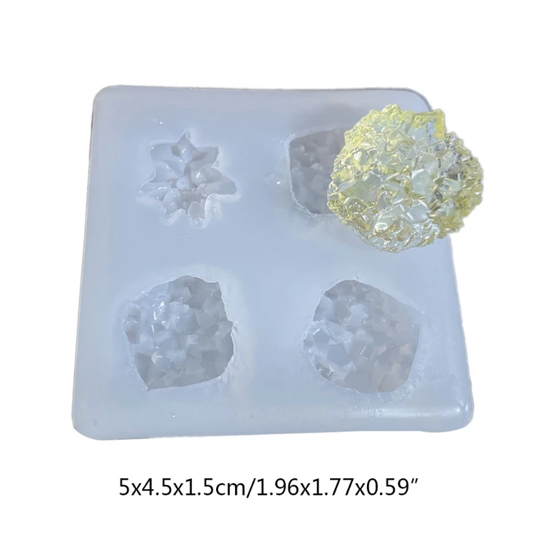 Clear Ore Crystal Cluster Epoxy Resin Mold Decorations Pendant Chocolate Cake Silicone Mould DIY Crafts Jewelry Making Tools diy tray silicone resin mold oval shaped jewelry making molds clear epoxy resin casting mold for diy jewelry container dropship