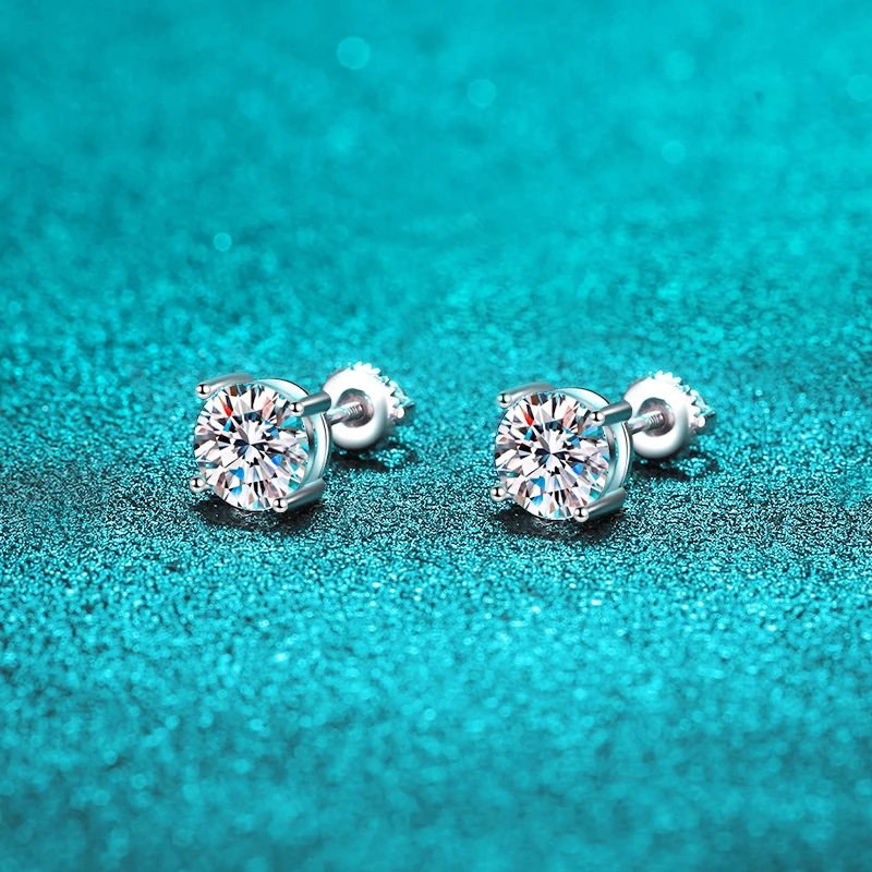 0.2~4カラット モアッサナイトイヤリング レディース メンズ D カラー VVS1 クラリティ ブリリアントラボ人工ダイヤモンド モアッサナイトス PAVOI 14K リアルゴールドスタッド モアッサナイトイヤリング