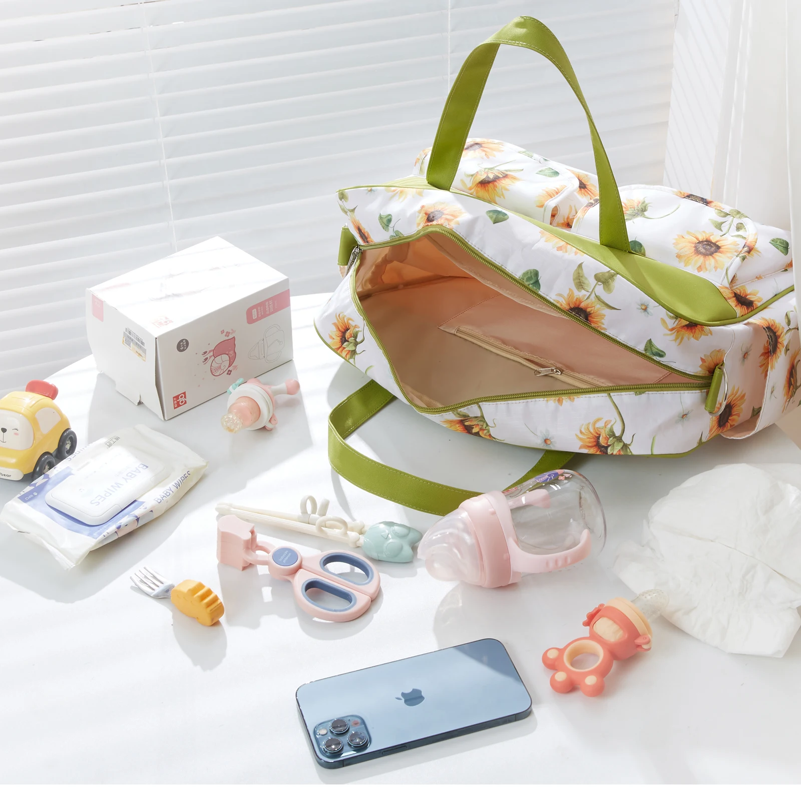 Insular Mummy Large Capacity Diaper Stroller Bag Waterproof Outdoor Travel Diaper Maternity Bag Baby Nappy Travel Changing Bags 6