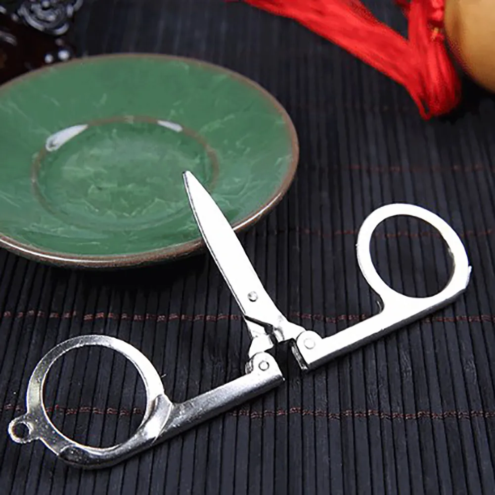 Folding Scissors Pocket Travel Small Crafts Stainless Steel Emergency Mini  Foldable Embroidery Scissor Thread Tailor Scissors