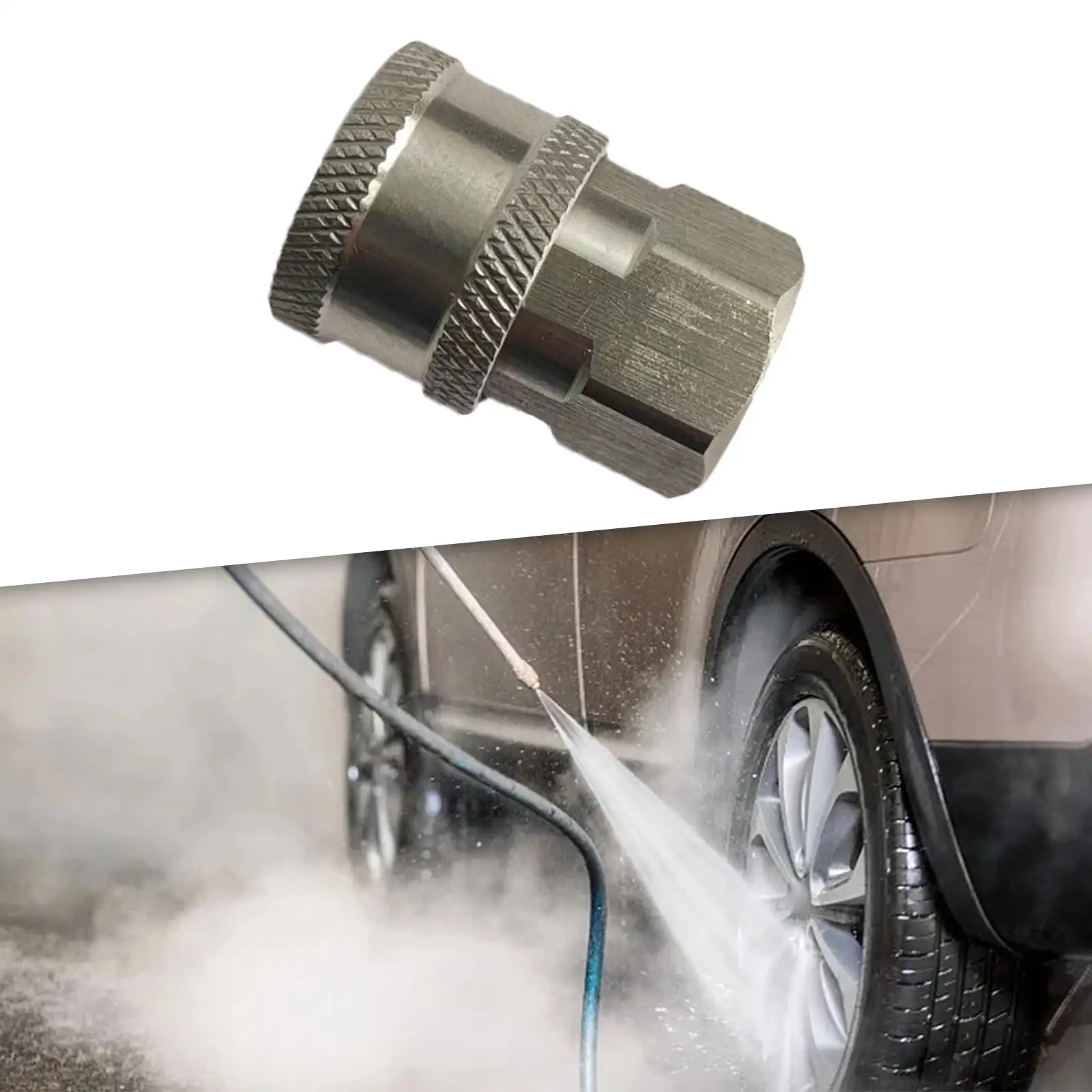 Pressure Washer Coupler 2800PSI Car Washing Accessories Connector 1/4 inch Male Pipe for Repair Garden Truck Cleaning Kitchen