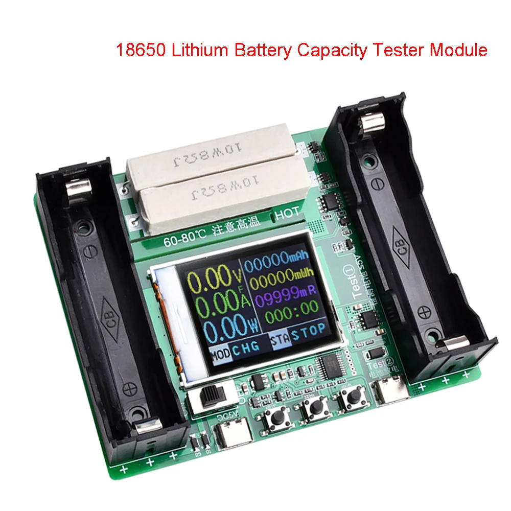 18650LithiumBatteryCapacityTesterModuleMAhMWhDigitalBattery
