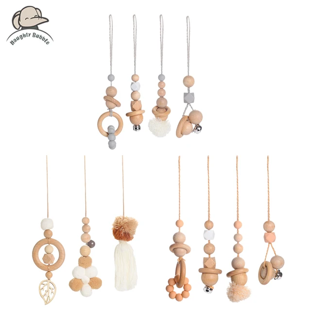 Wooden Fitness Rack Pendants With Plush Newborn Baby Gym Toy Hanging Ornaments Baby Rattle Toys for Children Kids Room Decor 1