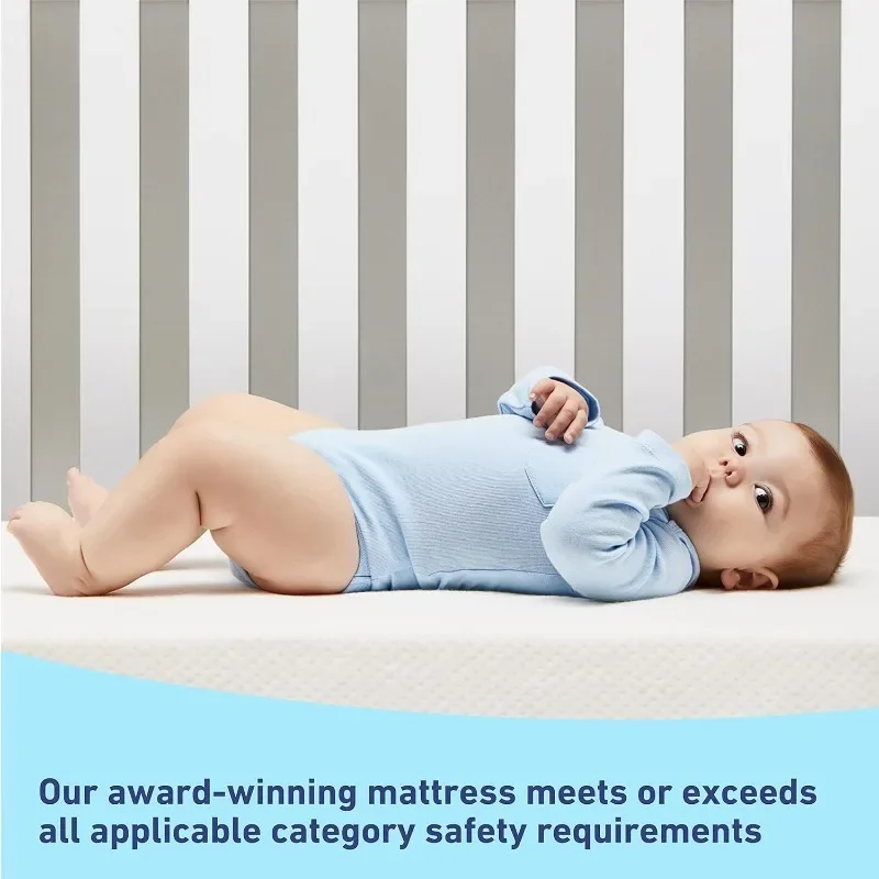 Graco Premium Crib & Toddler Mattress-GREENGUARD & CertiPUR-US Certified, Machine Washable Cover, Waterproof Sleep Surface
