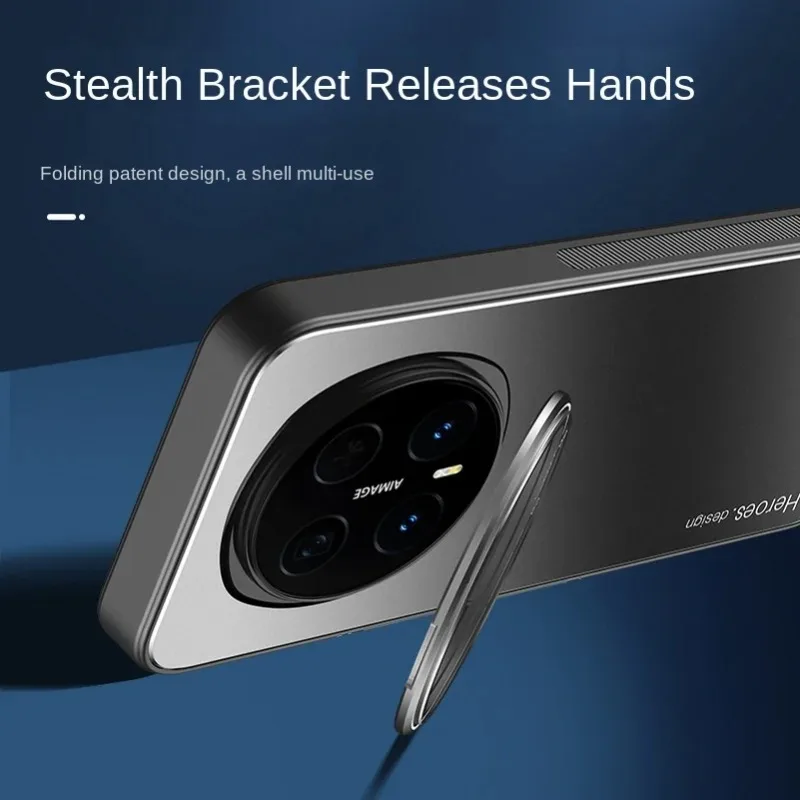 Premium Shockproof Matte Case with Metal Lens Holder & Kickstand