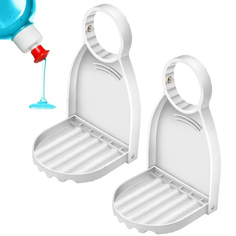 

2pcs Detergent Dispenser Drip Tray Softener Container Laundry Cup Holder Laundry Soap Station Liquid Soapy Storage Drip Organiz
