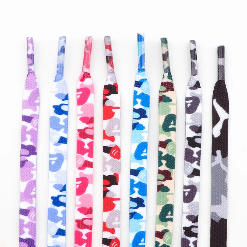 

Cloud Camouflage Shoelaces for Sneakers Trend Creative Shoelace Width 0.8CM 120/140/160CM Flat Shoe Laces for AJ1&AF1 Woman Man