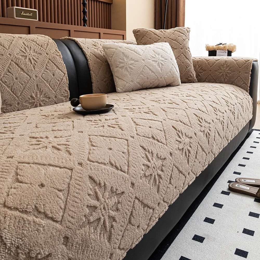 Cotton Velvet Non-Slip Sofa Cover 3