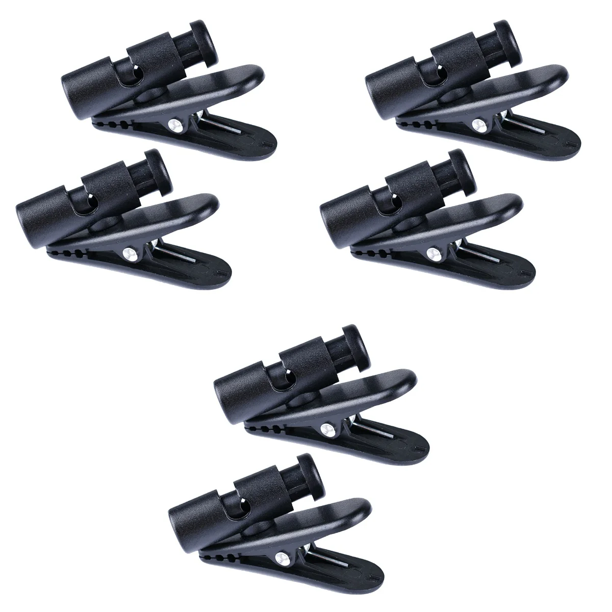 6 Pcs Black Headphones Earbuds Clips Black Shirt Earbud Wire Clip Wire