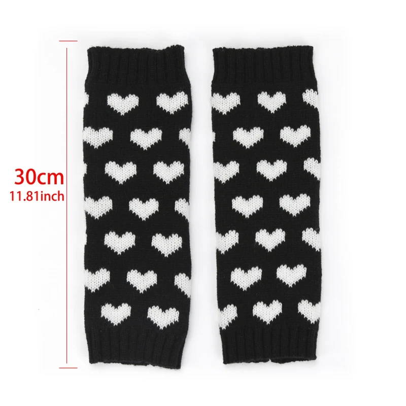 Sweet Girls Lolita Leg Warmers Women Long Socks Knitted Foot Cover Arm Warmer Autumn Winter Crochet Heap Socks Gothic Boot Cuffs