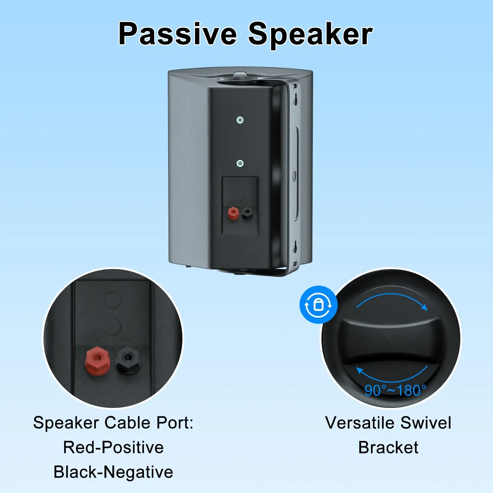 5.25 in 600W Passive Wall Mount Speakers 2