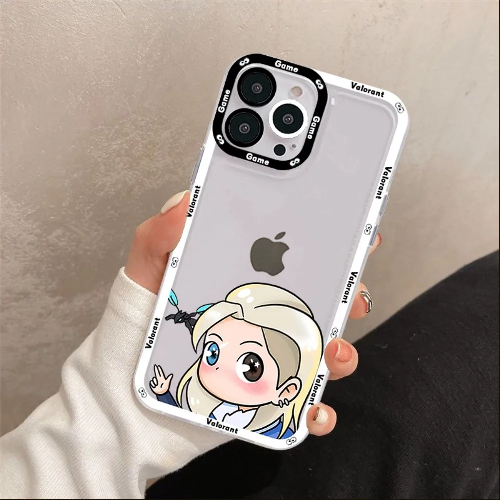 Charming Valorant Game-Themed Shockproof Phone Case - Couples Edition