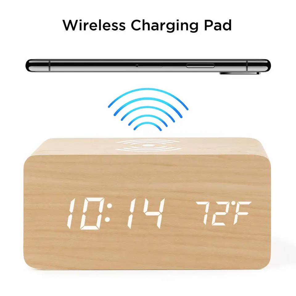 Multifunctional LED Digital Alarm Clock with Charging