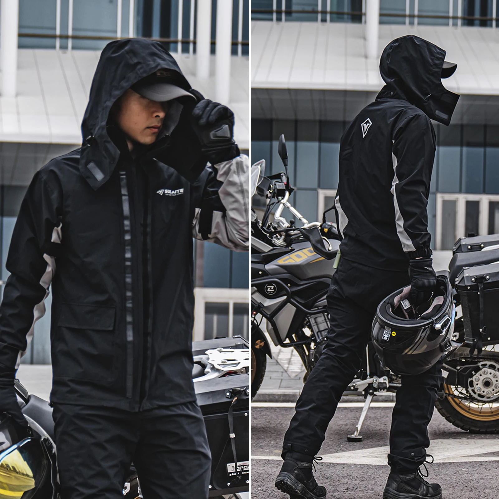 Raincoat Suit Impermeable Motorcycle Riding Waterproof Ultrathin Outdoor Hiking Fishing Rainproof Protect Gear With Shoe Cover