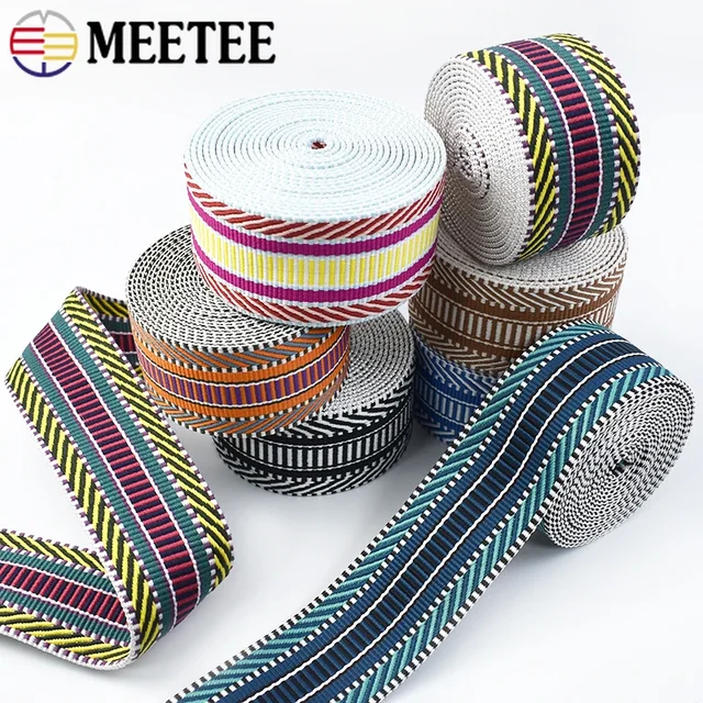 Meetee 자카드 웨빙 테이프: 다목적 재봉 액세서리