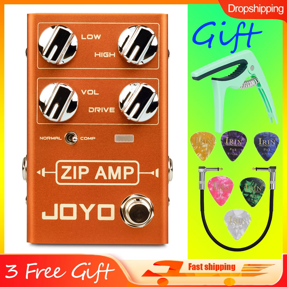 

JOYO R-04 ZIP AMP Effect Pedal Strong Compression Overdrive Tone Guitar Pedal with COMP Toggle Switch for Electric Guitar Effect