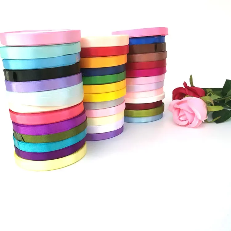 Satin Ribbon for Gift Wrapping and DIY Crafts - 22 Meters, 6mm (Christmas, Halloween, Wedding, Birthday)