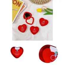 

Makeup Mirror Excellent Heart-shaped Stylish Foldable Girls Mini Makeup Mirror for Daily Use Mini Mirror Makeup Mirror