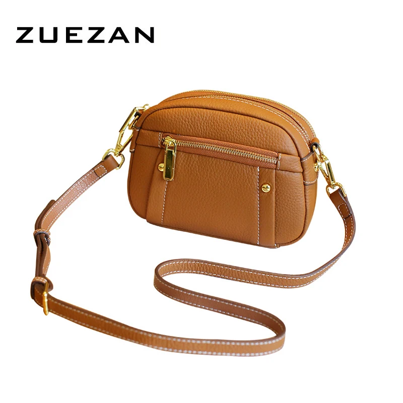 

Сумка через плечо с двумя отделениями, женская сумка-мессенджер из натуральной коровьей кожи, сумка через плечо из 100% натуральной коровьей кожи, Q017