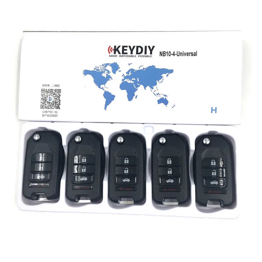1/5Pcs Nb10-4 Kd Chiave A Distanza 4 Pulsanti Serie Nb Chiavi Per Auto Per Kd900 Urg200 Telecomando Universale Per Auto Telecomando Per Auto