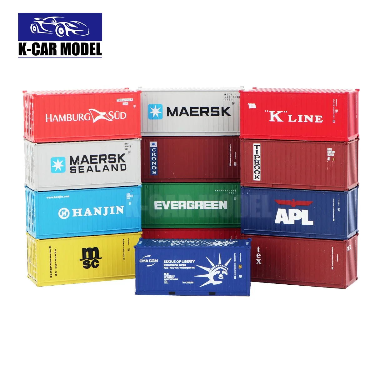 N Scale 1/160 20ft Shipping Container Model Railway Cargo Box 20' 1pc - Image 3