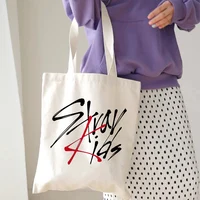Korean Kpop Stray graphics Handbag Punk Casual Street Shoulder Bag hip hop Gothic Anime Shopping Bag y2k 2000s Travel Women Bag 1