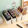 Desktop Pen Holder Large Capacity Cute Marker Pen Stationery Storage Box Creative Cartoon Pencil Holder Desktop Organizer Study 5