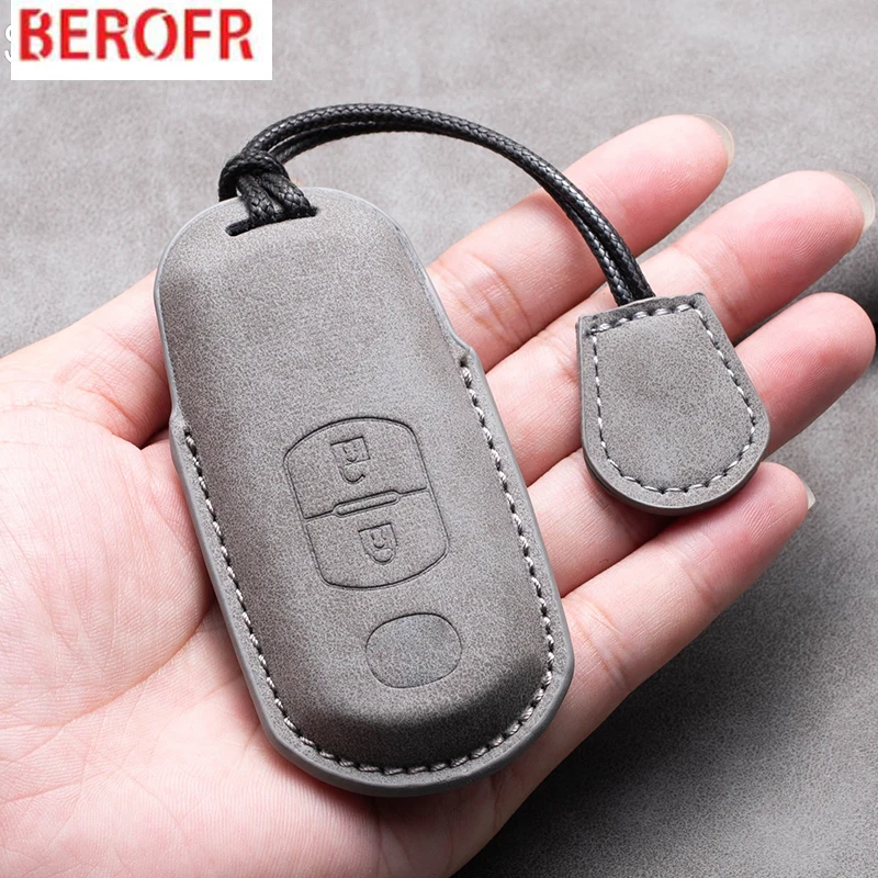 Sheepskin 2/3 Buttons Car Remote Key Case For Mazda 2 3 6 Atenza Axela Demio CX-5 CX5 CX-3 CX7 CX-9 2015
