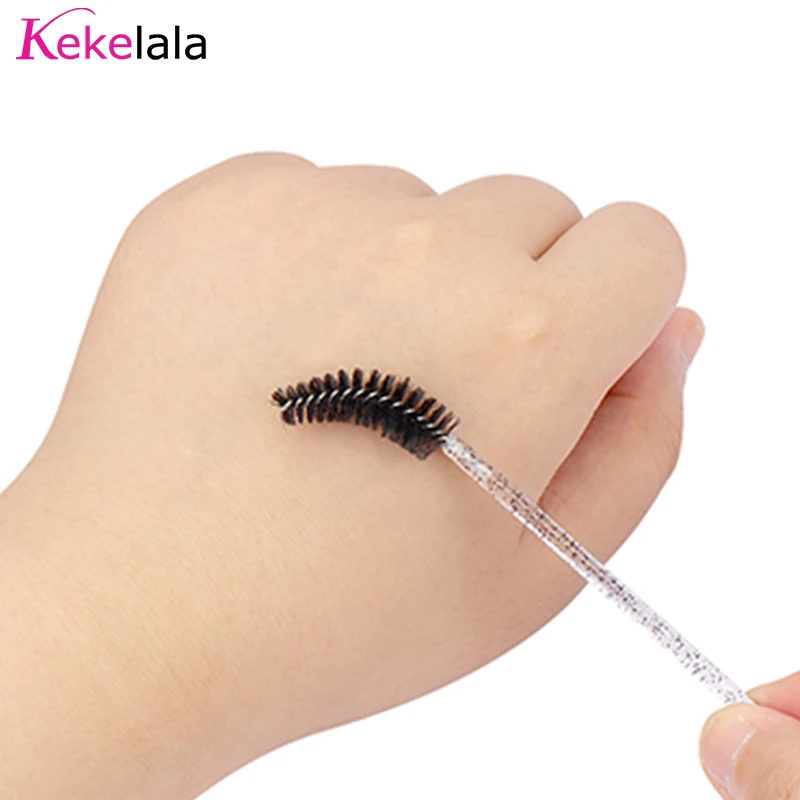 50-Pack Eyelash Extension and Mascara Brush Set with Storage Case - Wholesale Spoolies
