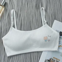 8-16 ans enfants soutiens-gorge jeunes filles sous-vêtements adolescents formation soutiens-gorge femmes coton enfants mignon brassière bustiers fille Sport soutiens-gorge 4
