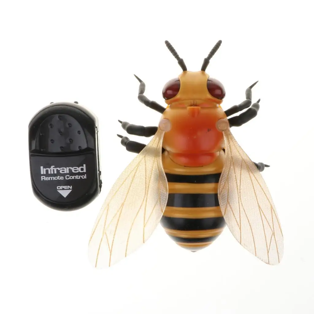 Remote Control Bee RC Reptile Toy Practical Joke Scary Trick - Party Halloween 2