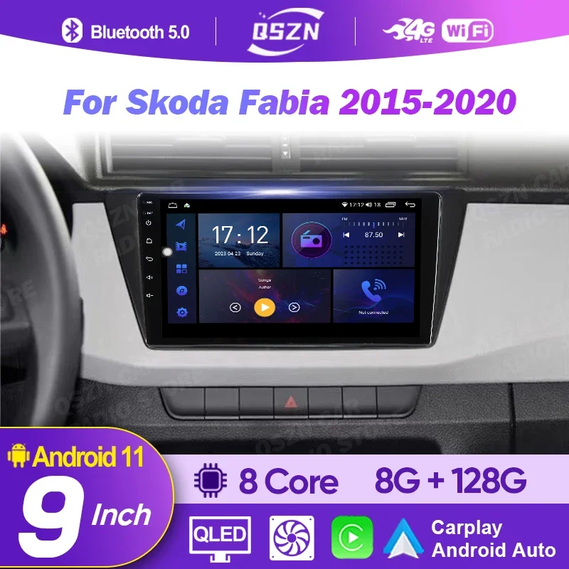 ŠKODA FABIA 2 5J 542 545 DAB+ Car Wireless Radio Apple Carplay Android Car  BT