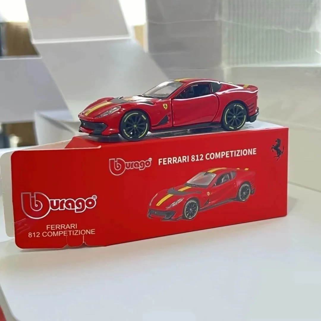 New In Stock Bburago 1:64 Ferrari 812 Competizione Alloy Miniature