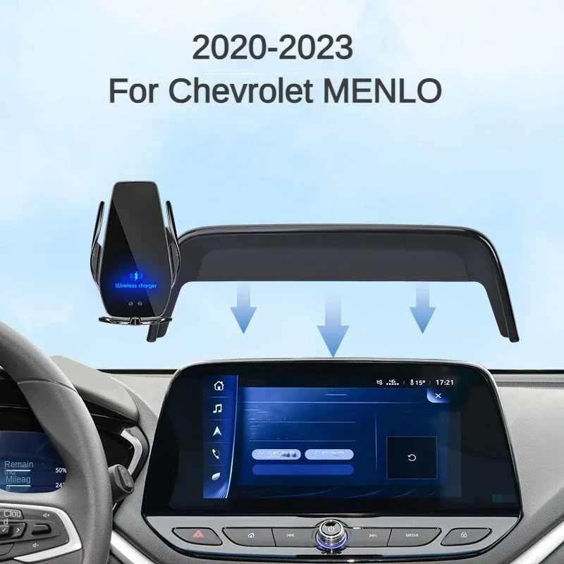 

Автомобильный держатель для телефона 2020-2023 для Chevrolet Menlo, беспроводное зарядное устройство, модификация салона навигации, Размер 10,1, 10,8 дюйма