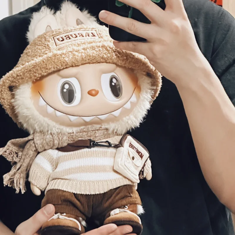 

Эмалированные кавайные Монстры Labubu-платье Be Latte Аниме фигурки плюшевые милые куклы Мягкие плюшевые детские рождественские подарки игрушки