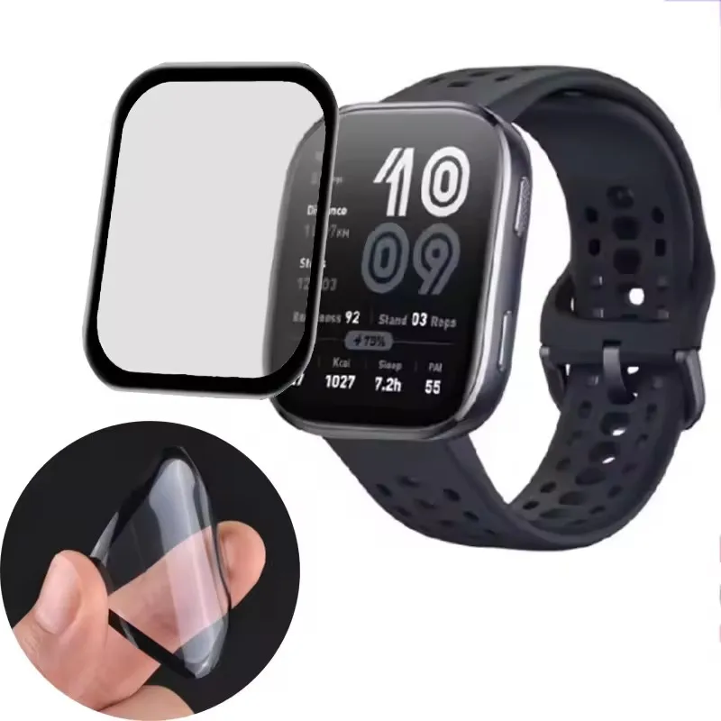 GIOPUEY Pellicola Protettiva In TPU Per Amazfit Cheetah Square (6 Pezzi) – Trasparente, Anti-graffio - 2